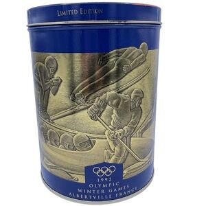 Vintage Uncle Ben's Rice 1992 U.S. Winter Olympics Limited Edition Tin‎ (Empty)